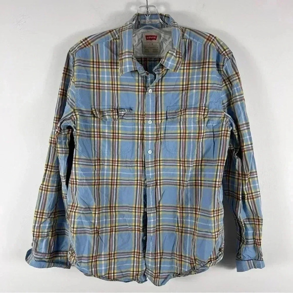 🌟Levi’s  men shirt *stain L - Picture 2 of 9